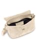 Lucca Baldi Skórzana torebka "Varallo" w kolorze beżowym - 21 x 18 x 8 cm