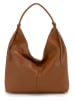 Lucca Baldi Skórzana torebka "Taranto" w kolorze jasnobrązowym - 44 x 35 x 2 cm