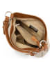Lia Biassoni Leren schoudertas "Garga" beige - (B)36 x (H)26 x (D)10 cm
