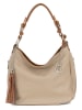 Lia Biassoni Skórzana torebka "Garga" w kolorze szarobrązowym - 26 x 10 cm