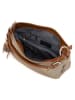 Lia Biassoni Leren schoudertas "Garga" beige/lichtbruin - (B)36 x (H)26 x (D)10 cm