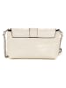 Pia Sassi Leder-Umhängetasche "Monte Soro" in Creme - (B)20 x (H)12 x (T)6 cm