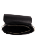 Pia Sassi Leren schoudertas "La Marmora" zwart - (B)25 x (H)19 x (D)8 cm