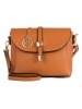 Pia Sassi Skórzana torebka "La Marmora" w kolorze jasnobrązowym - 25 x 19 x 8 cm