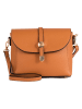 Pia Sassi Skórzana torebka "La Marmora" w kolorze jasnobrązowym - 25 x 19 x 8 cm