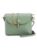 Pia Sassi Leren schoudertas "La Marmora" mintgroen - (B)25 x (H)19 x (D)8 cm