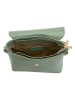 Pia Sassi Leder-Umhängetasche "La Marmora" in Mint - (B)25 x (H)19 x (T)8 cm