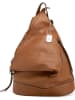 Anna Morellini Leder-Rucksack "Aureliana" in Cognac - (B)37 x (H)40 x (T)16 cm