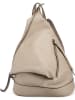 Anna Morellini Leren rugzak "Aureliana" beige - (B)42 x (H)55 x (D)16 cm