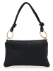 Anna Morellini Leren handtas "Erenza" zwart - (B)25,5 x (H)16 x (D)2 cm