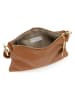 Anna Morellini Leren handtas "Erenza" lichtbruin - (B)25,5 x (H)16 x (D)2 cm