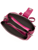 Mia Tomazzi Leder-Umhängetasche "Cipria" in Pink - (B)21 x (H)17 x (T)10 cm