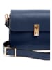 Lia Biassoni Leren schoudertas donkerblauw - (B)22 x (H)16 x (D)7 cm