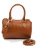 Lia Biassoni Leder-Henkeltasche in Hellbraun - (B)22 x (H)17 x (T)13 cm