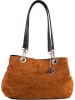 Lia Biassoni Skórzana torebka w kolorze jasnobrązowym - 32 x 20 x 14 cm