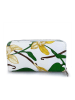 Mila Blu Skórzany portfel "Rovere" w kolorze biało-zielonym - 20 x 11 x 2 cm