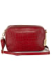 Anna Morellini Leren schoudertas "Donatella" rood - (B)25 x (H)16 x (D)9 cm