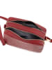 Anna Morellini Leder-Umhängetasche "Donatella" in Rot - (B)25 x (H)16 x (T)9 cm