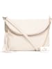 Anna Morellini Leren schoudertas beige - (B)22 x (H)18 x (D)2 cm
