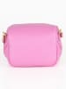 Anna Morellini Leren schoudertas "Domenica" roze - (B)19 x (H)15 x (D)8 cm