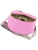 Anna Morellini Leren schoudertas "Domenica" roze - (B)19 x (H)15 x (D)8 cm