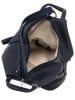 Anna Morellini Leder-Rucksack "Renata" in Dunkelblau- (B)24,5 x (H)30 x (T)7 cm