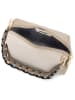 Anna Morellini Leder-Schultertasche "Gessica" in Beige - (B)27 x (H)20 x (T)12 cm