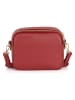 Anna Morellini Skórzana torebka "Aldina" w kolorze czerwonym - 22 x 18 x 11 cm