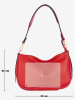 Anna Morellini Leren schoudertas "Pupetta" rood - (B)30 x (H)20 x (D)12 cm