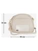 Anna Morellini Skórzana torebka "Virgilia" w kolorze beżowym - 22 x 19 x 10 cm