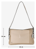 Anna Morellini Skórzana torebka "Brigida" w kolorze beżowym - 36 x 24 x 9 cm