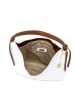 Anna Morellini Leren schoudertas "Samuela" wit - (B)38 x (H)30 x (D)10 cm