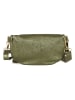 Mia Tomazzi Skórzana torebka w kolorze khaki - 23 x 13 x 2 cm