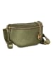 Mia Tomazzi Skórzana torebka w kolorze khaki - 23 x 13 x 2 cm