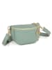 Mia Tomazzi Leder-Gürteltasche "Perugino" in Mint - (B)23 x (H)13 x (T)2 cm