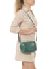 Mia Tomazzi Leren schoudertas "Ortles" groen - (B)21 x (H)14 x (D)8 cm