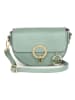 Mia Tomazzi Leder-Umhängetasche "Azario" in Hellgrün - (B)19 x (H)13 x (T)6 cm