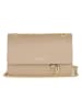 Mia Tomazzi Leder-Umhängetasche "Bagarotti" in Sand - (B)19 x (H)15 x (T)9 cm