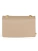 Mia Tomazzi Skórzana torebka "Bagarotti" w kolorze beżowym - 19 x 15 x 9 cm