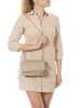 Mia Tomazzi Leder-Umhängetasche "Bagarotti" in Sand - (B)19 x (H)15 x (T)9 cm