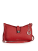 Mia Tomazzi Leren schoudertas "Cuneo" rood - (B)23 x (H)13 x (D)7 cm