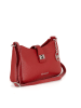 Mia Tomazzi Leren schoudertas "Cuneo" rood - (B)23 x (H)13 x (D)7 cm