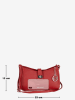 Mia Tomazzi Leren schoudertas "Cuneo" rood - (B)23 x (H)13 x (D)7 cm