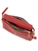 Mia Tomazzi Leren schoudertas "Bardolino" rood - (B)28 x (H)19 x (D)13 cm