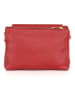 Mia Tomazzi Leren schoudertas "Bardolino" rood - (B)28 x (H)19 x (D)13 cm