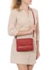 Mia Tomazzi Leder-Umhängetasche "Bardolino" in Rot - (B)28 x (H)19 x (T)13 cm