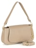 Mia Tomazzi Skórzana torebka "Zambaldi" w kolorze beżowym - 31 x 17 x 10 cm