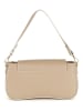 Mia Tomazzi Skórzana torebka "Zambaldi" w kolorze beżowym - 31 x 17 x 10 cm