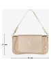 Mia Tomazzi Skórzana torebka "Zambaldi" w kolorze beżowym - 31 x 17 x 10 cm
