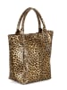 Mia Tomazzi Skórzany shopper bag "Barozzi" w kolorze jasnobrązowym - 31 x 36 x 20 cm